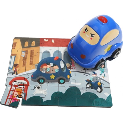 TOP BRIGHT s hračkou Policejní auto 24 dielov