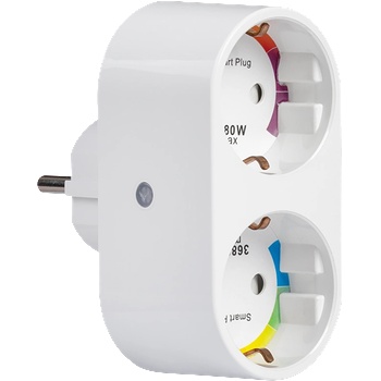 Ultralux Wi-fi smart КОНТАКТ, ДВОЕН, 16А, 3500w, 220-240v ac (wf2p16a)