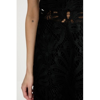 Morgan Рокля Morgan в черно къса разкроена ROSLI (ROSLI)