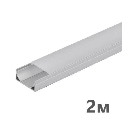 Алуминиев профил за led лента за открит монтаж, широк, (apk211)