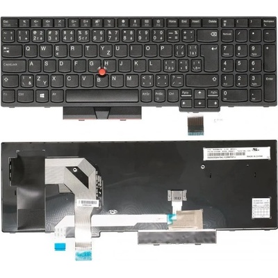 DeTech Klávesnice pro notebook Lenovo T580, CZ