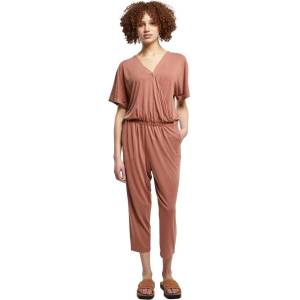 Urban classics Гащеризон Urban classics Modal 3/4 sleeve jumpsuit - Brown (Terracotta)
