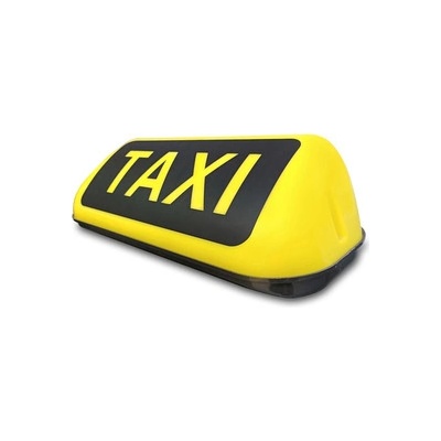 Alum Taxi svetlo na strechu auta s magnetom, 12 V – 35 × 15 × 12 cm
