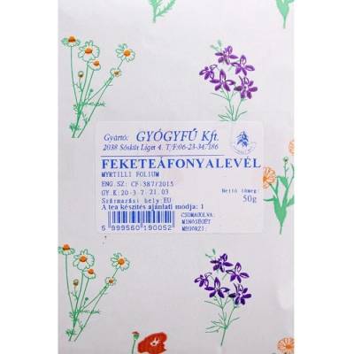 Gyógyfű sypaný čaj Čučoriedkový list 50 g