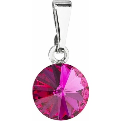 Evolution Group Očarujúce prívesok s fuchsiovým kryštálom Swarovski 54018.3 fuchsia
