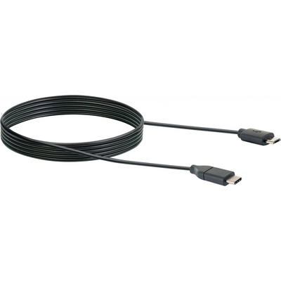 Schwaiger Kábel USB s adaptérom pre C-konektor s konektorom USB 2.0 Micro B