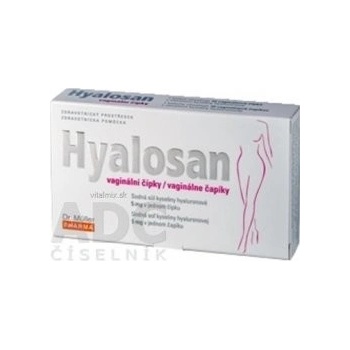 Dr. Müller Hyalosan vaginálne čapíky 10 ks