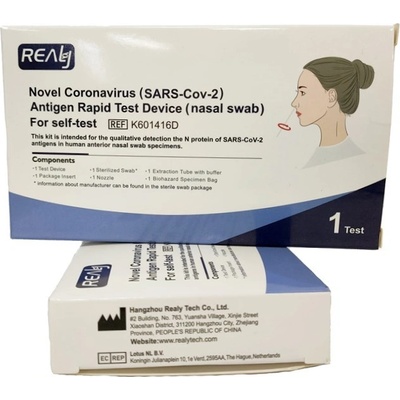 Hangzhou Realy Tech Novel Coronavirus SARS-Cov-2 Antigen Rapid Test Device swab 1 ks – Zboží Dáma