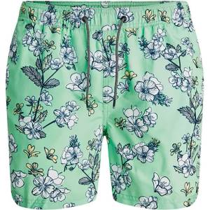 JACK & JONES Бански гащета Jack & jones Bali AKM Field Florals swimming shorts - Green (Green Ash)