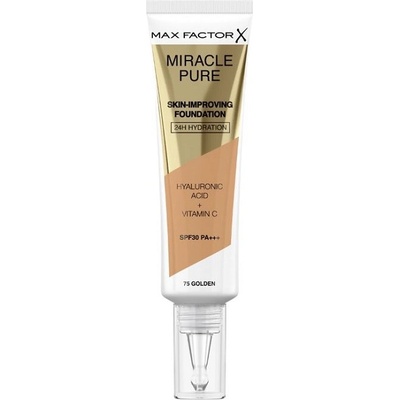 MAX Factor Miracle Pure Фон дьо тен, 75 Golden, SPF30, 30 ml