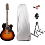 Takamine GJ72CE-12BSB Premium SET Brown Sunburst 12-струнна електро-акустична китара