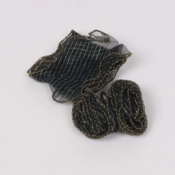 Image 1 of Мултифункционален аксесоар-цвете в черно, златисто и тюркоазено