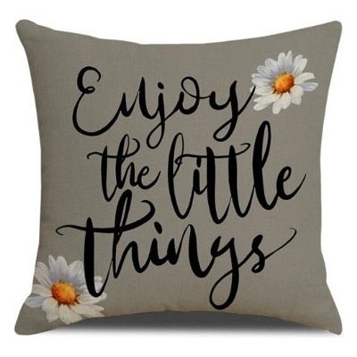 Livefy Flower 1 šedá 45 x 45 cm