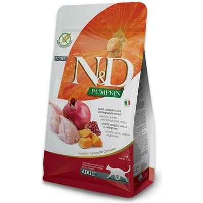 N&D PUMPKIN GF pro dospělé kastrované kočky křepelka & granátové jablko 1,5 kg