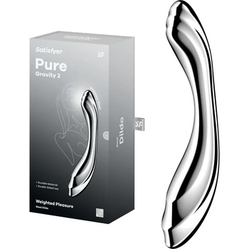 Метално дилдо с два стимулиращи края, 27см. - Steel Dildo Pure Gravity 2 (D-244934)