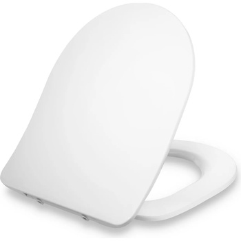 Blumfeldt Aliano, тоалетна седалка, D-образна форма, автоматично сгъване, антибактериално, бяла (141400) (141400)