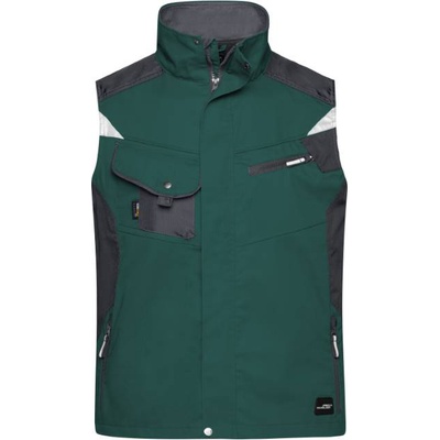 Daiber jn 822 / Работна жилетка - тъмнозелена/черна xxl (02082283005)