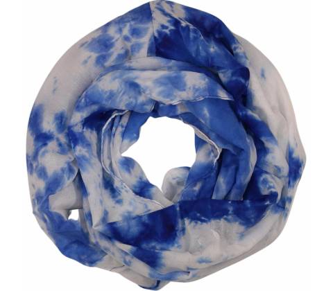 Batik tunelový šál B1806 modrá