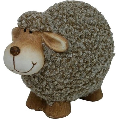 Goba Dekorace keramická ovečka hnědá velká – Zboží Mobilmania