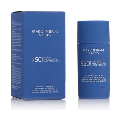 MARC INBANE Sunstick SPF50 слънцезащитен стик 15 g нюанс modrá унисекс