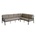 Garden Point Модерен градински ъгъл Vigo Garden Point кафяв (GAP1496)