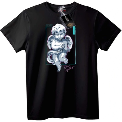 NOONEBRAND Тениска с Ангелче Cherub - XS, White