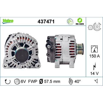 VALEO Alternátor 437471