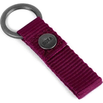 Roka london Portland Keyring Keychain - Purple (Plum)