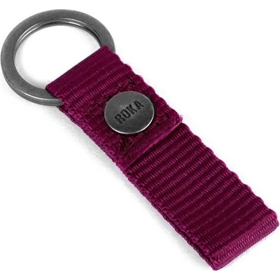Roka london Portland Keyring Keychain - Purple (Plum)