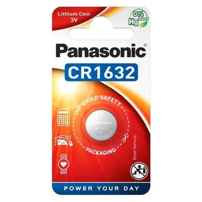 Panasonic Батерия литиева cr1632 3v panasonic, 1 бр. блистер /цена за 1 бр. / (pan-bl-cr1632)