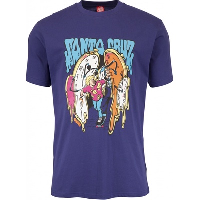 Santa Cruz Grabke Melting Clocks Tee navy blue