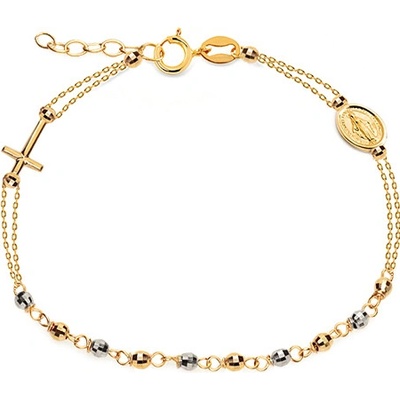 iZlato Forever Dvoubarevný náramek Růženec IZ9011FA