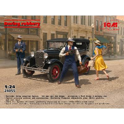 ICM Daring robbery Ford Model A & 3 fig. 1:24