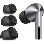 Techsuit Резервни тапи за Samsung Galaxy Buds 3 Pro - Techsuit AirVibe (ET3) - Премиум силикон (S, M, L), 3 чифта - Черен