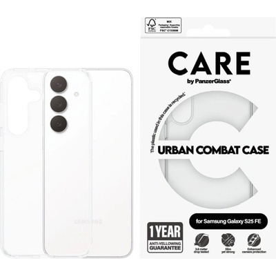 Panzer Калъф CARE - Urban Combat, Galaxy S25 FE, прозрачен (5715685031618)