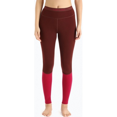 Icebreaker W ZoneKnit 260 Leggings ESRESSO/CHERRY/CB