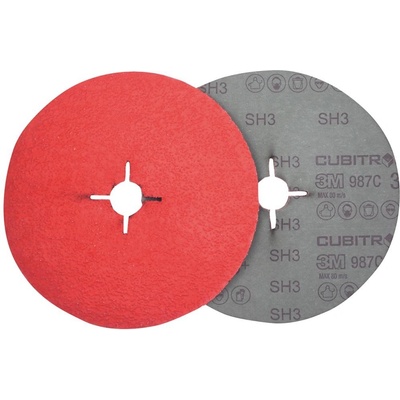3M Cubitron II 987C Fíbrový brusný kotouč 180 mm P080 EDE82310080