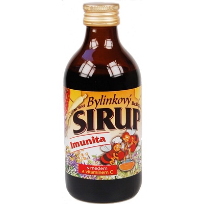 Dr. Bojda Bylinkový sirup Imunita extra silný s medom medom a vitamínom C 325 g