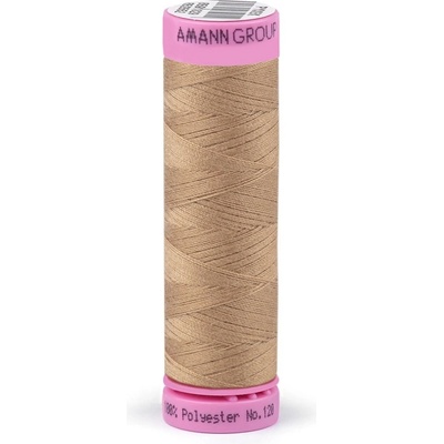 Polyesterové nitě návin 100 m Aspo Amann, střední, 0285 Warm Taupe