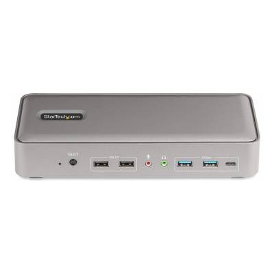 StarTech StarTech. com 129UE-USBC-KVM-DOCK KVM превключвател Сребърен (129UE-USBC-KVM-DOCK) (129UE-USBC-KVM-DOCK)