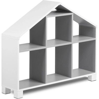 Vingo Dětský regál domeček – šedý, 81 cm