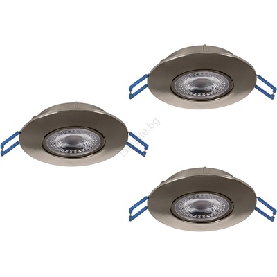 EGLO 300193 - Комплект от 3 вградени таванни LED осветителни тела GEDREZ LED/4, 9W/230V, диаметър 9 см, хром (EG300193)
