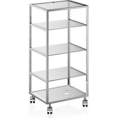 DECOR WALTHER Етажерка за баня Decor Walther на колела прозрачна (0702401)