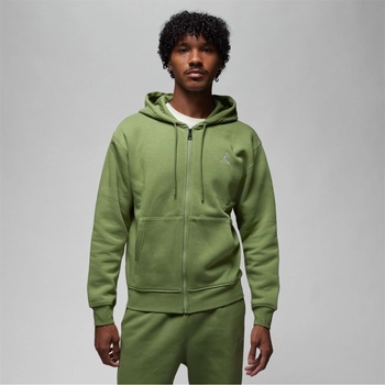 Air Jordan Суичър Air Jordan Essentials Men's Full-Zip Fleece Hoodie - Olive/White