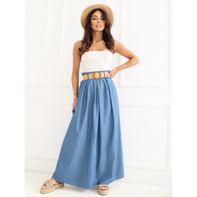 Italy Moda sukňa -MI-SD-A308911.05 modrá