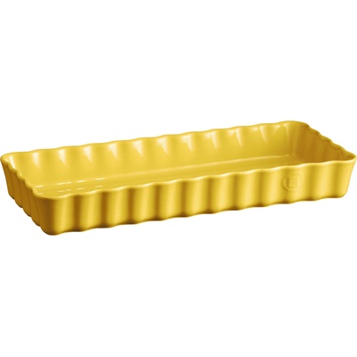 Emile Henry Форма за тарт керамична жълта, 15 x 36 см (EH906034)