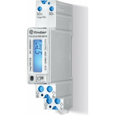 Finder One Phase Energy Meter 40A Mid LCD 7M.24.8.230,0010