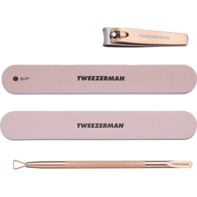 Tweezerman Rose Gold Manicure Set, Rose Gold sada na manikúru