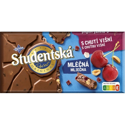 ORION ŠTUDENTSKÁ PEČAŤ mliečna višňa 170 g