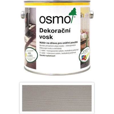 OSMO Dekorační vosk transparentní 2,5 l Bílý 3111